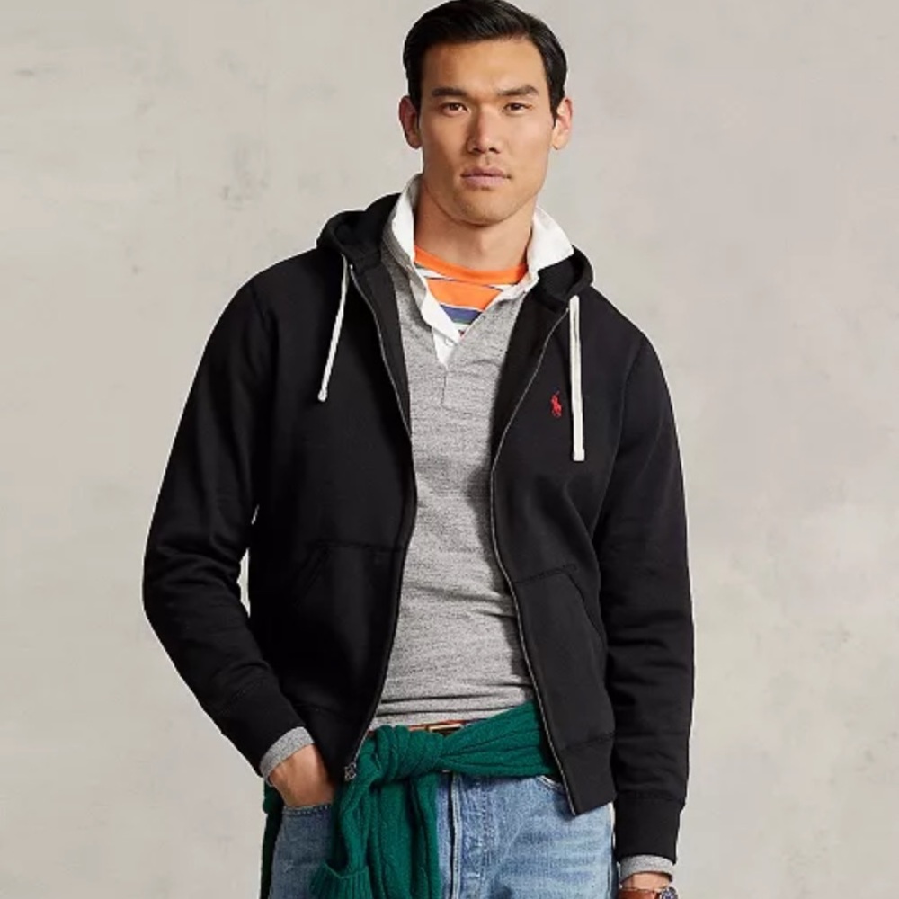 Polo Zip Up Hoodie